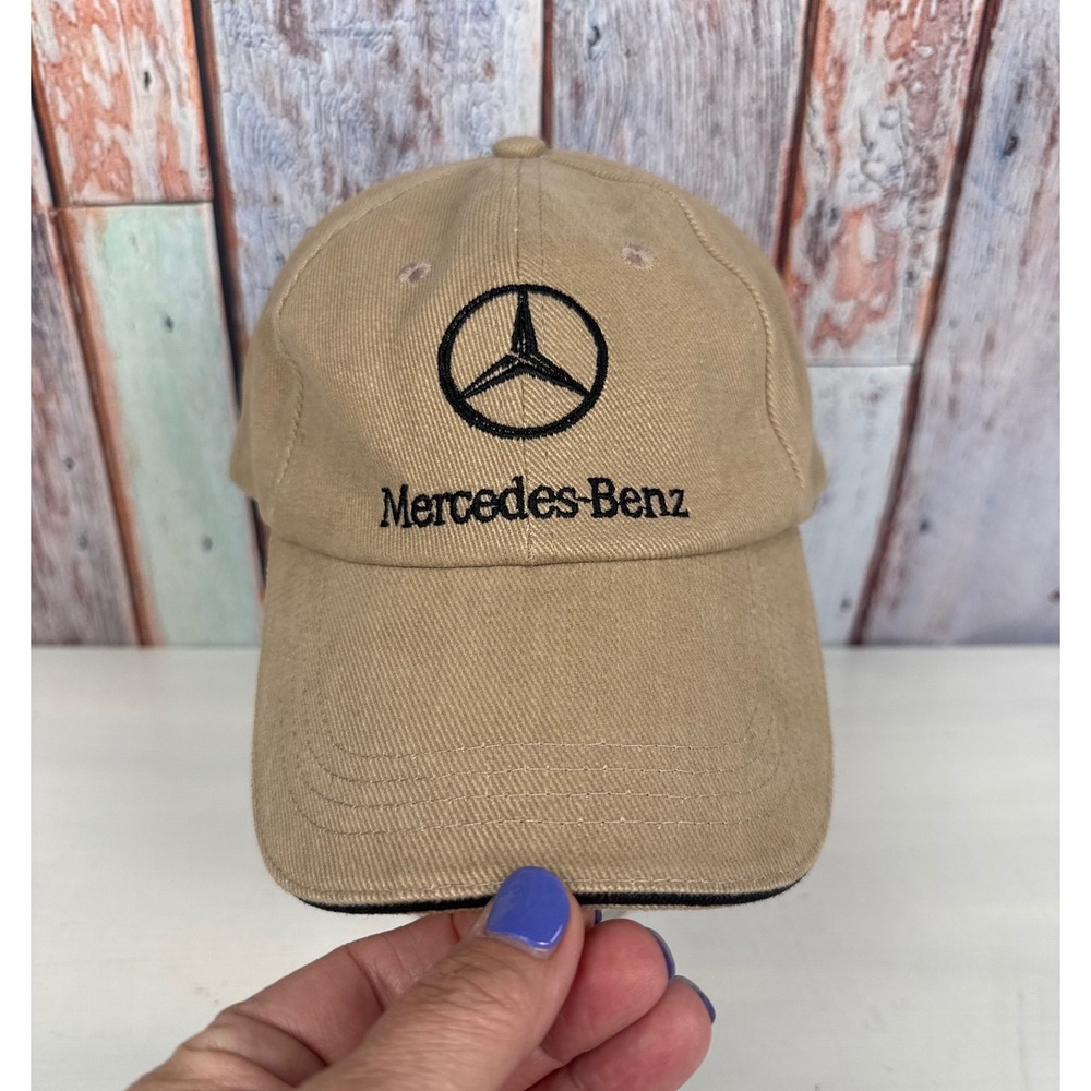 Mercedes-Benz Tan Khaki Baseball Cap Hat Central Florida Eurocars Embroidered